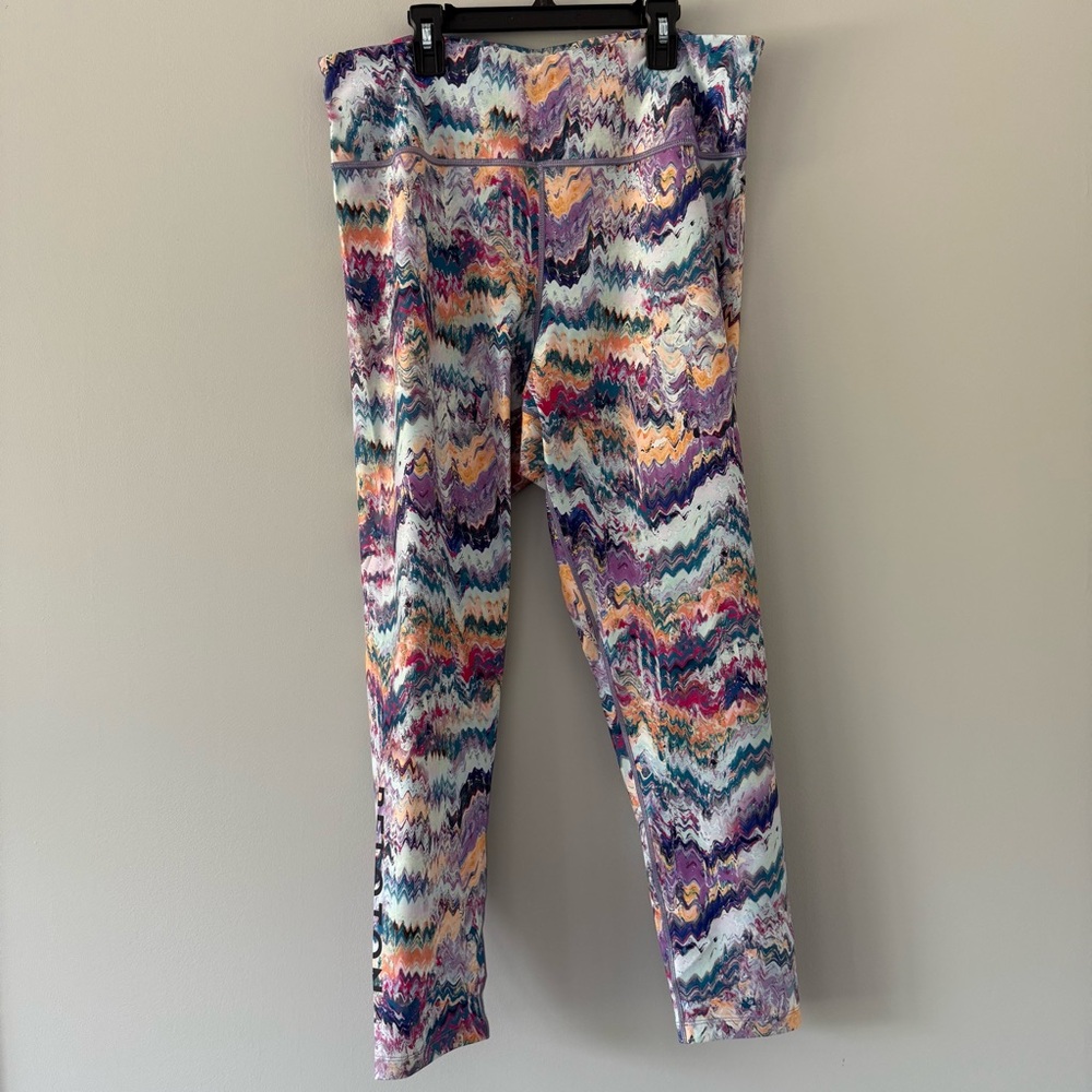 NWT Peloton Multicolor Swirl Leggings